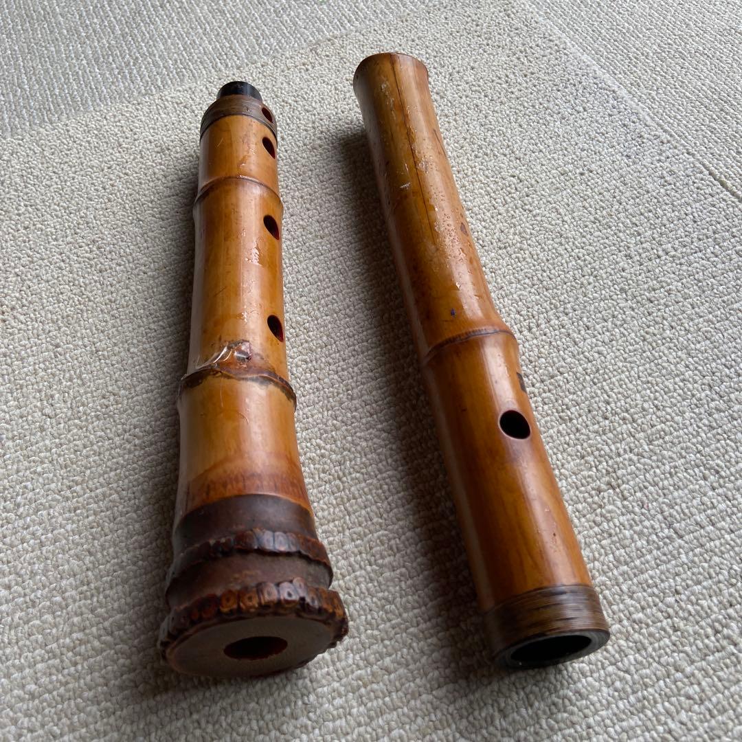 247尺八2本　一尺八寸管