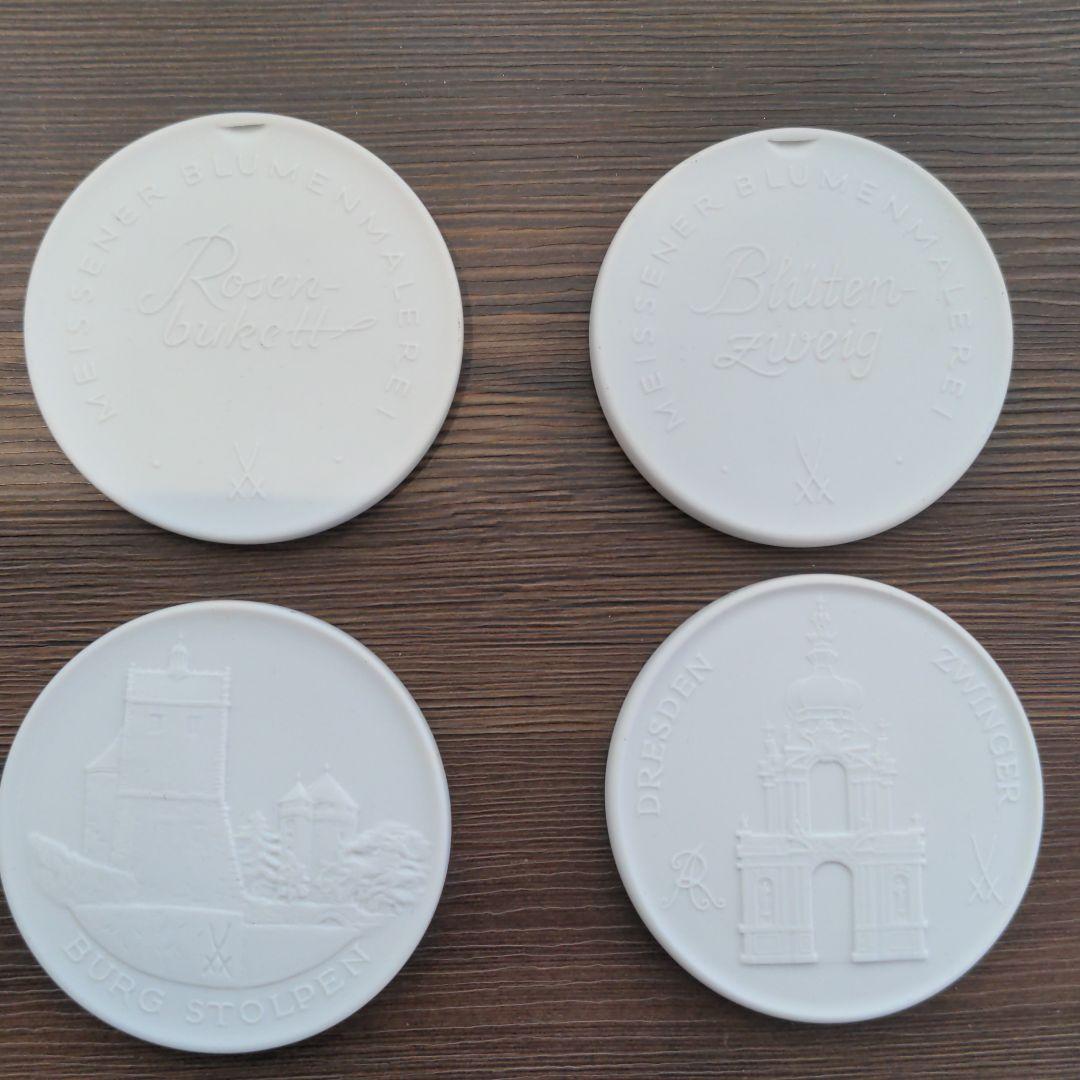 【希少品】Meissen　マイセン　陶器　メダル　貨幣　発行記念　公式記念　硬貨