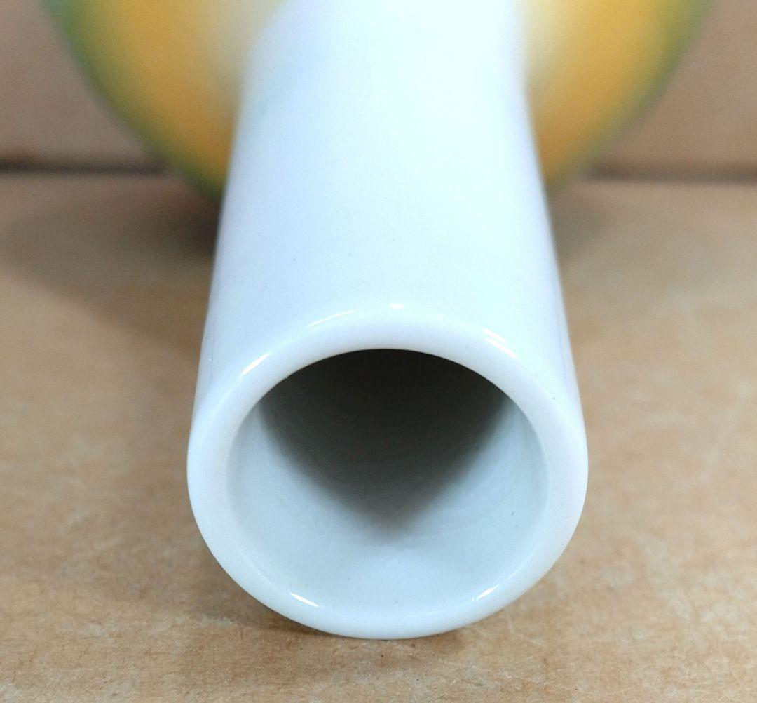 【本物保証】四代徳田八十吉 花入 共箱 共布 栞 未使用 九谷焼 極美品