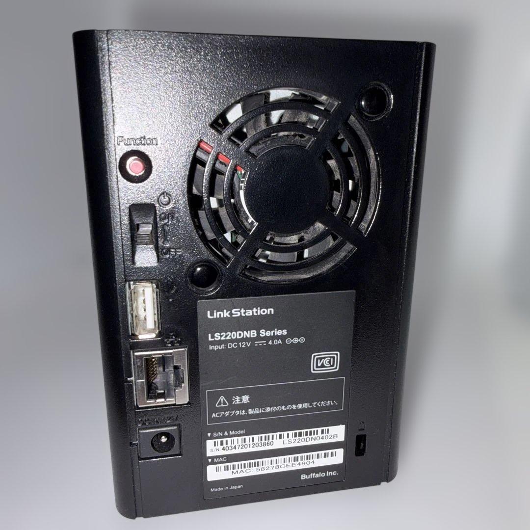 外付けハードディスク・ドライブ Buffalo LinkStation LS220DN0402B