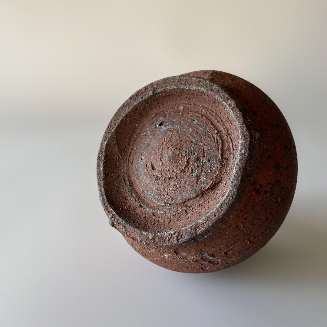 加地学 花器 花瓶 南蛮焼 焼き締め 北海道 作家もの 森岡成好 薪窯 徳利