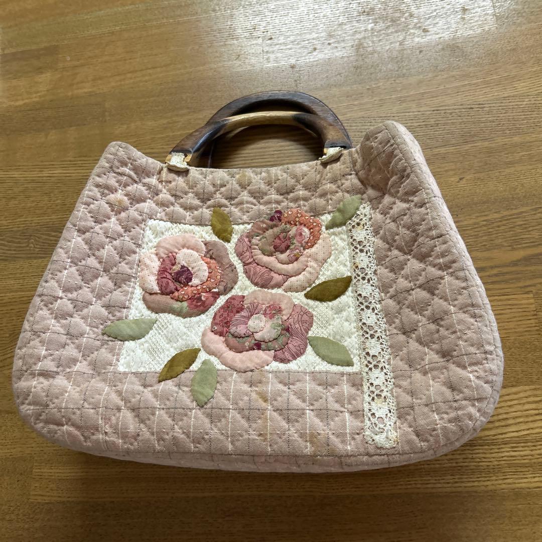 花柄パッチワークカバン