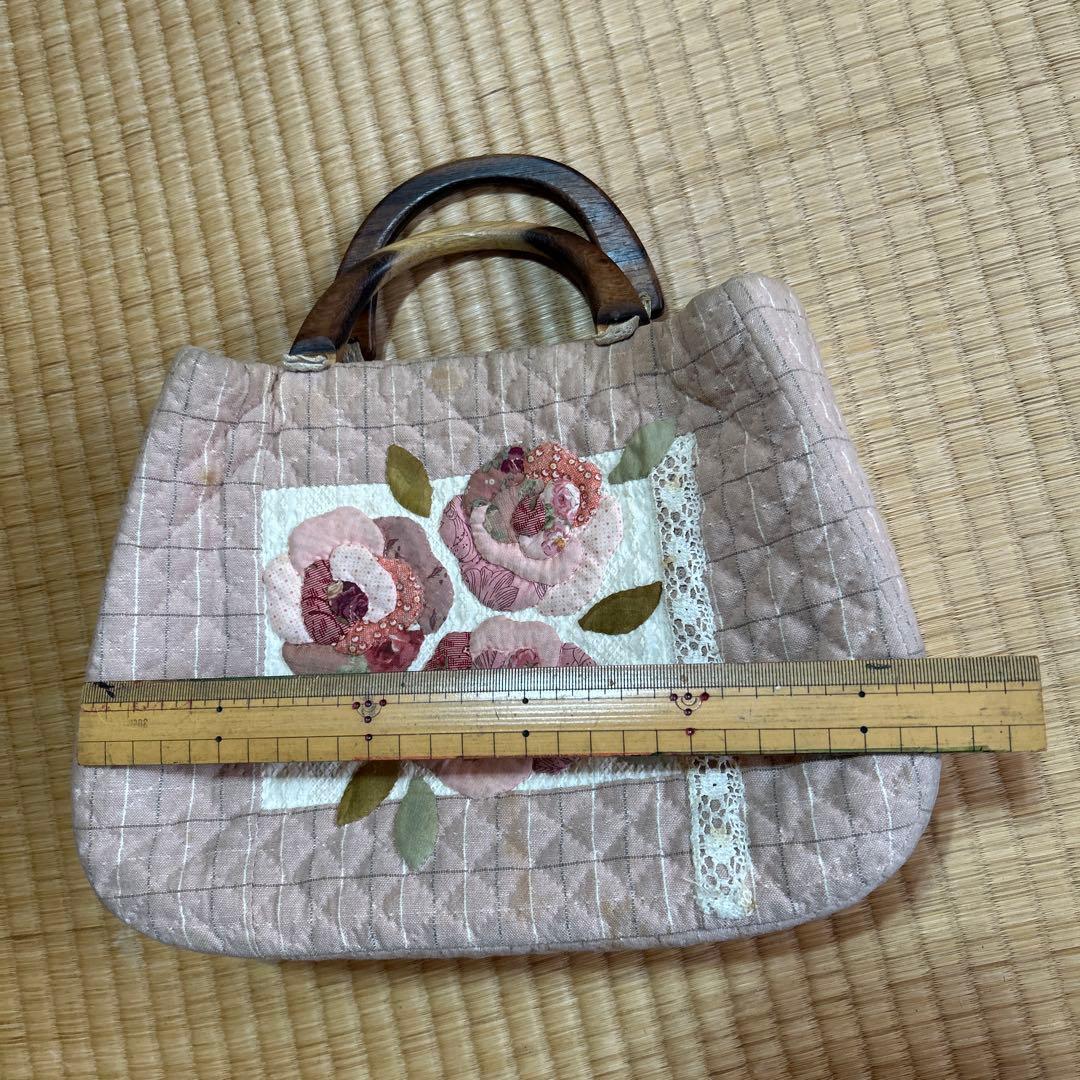 花柄パッチワークカバン