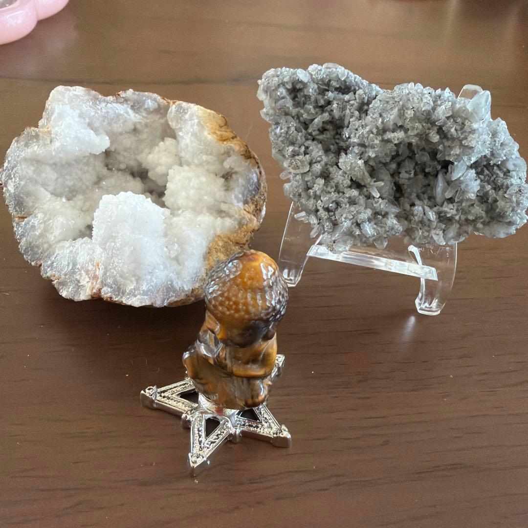 天然石スフィア、原石、レジンの置物他まとめ売りセット