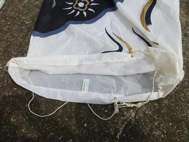 壊れ物ジャンク　ダイヤ鯉のぼり 黒鯉6m