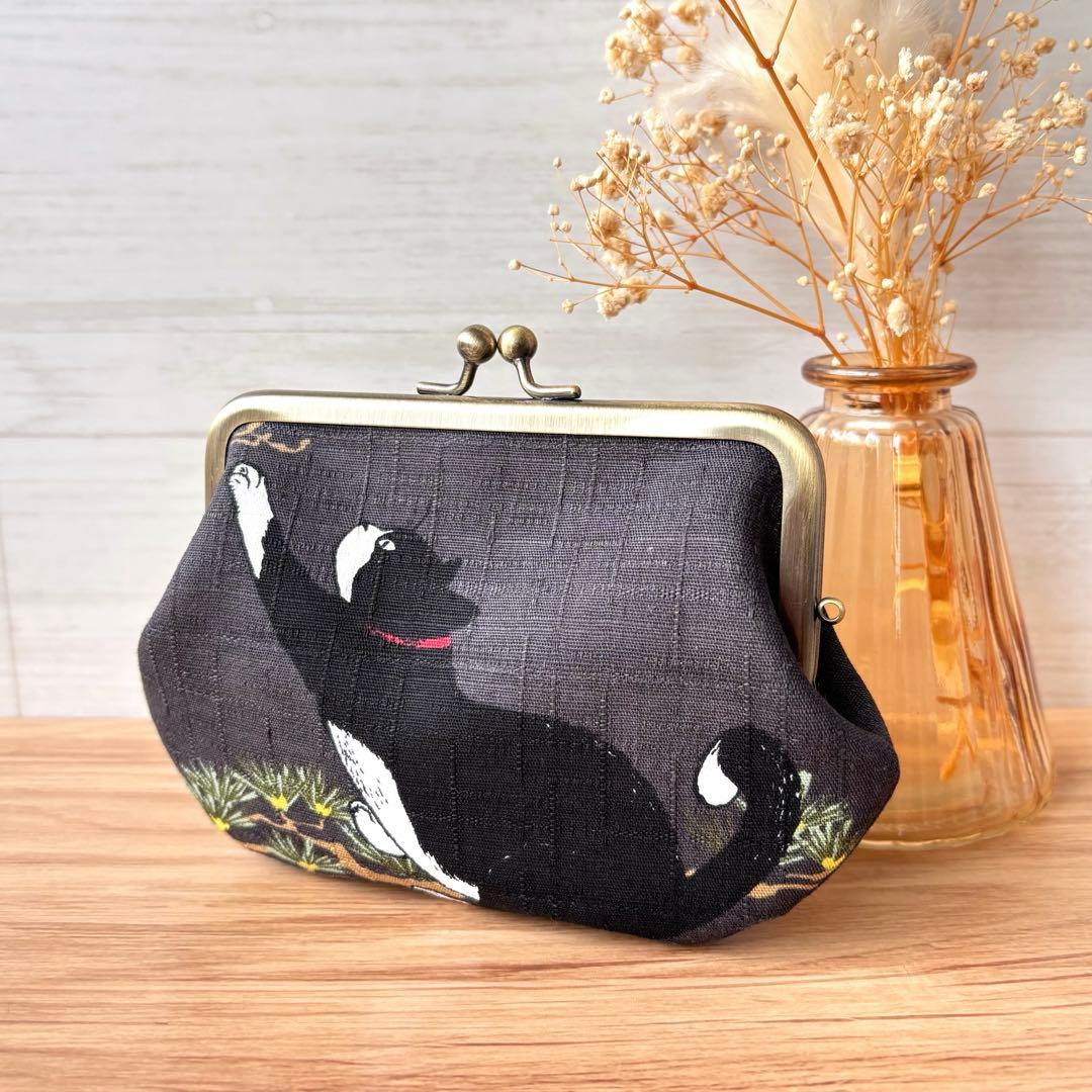 ちか太郎　親子がま口まミニ財布３点　ハンドメイド