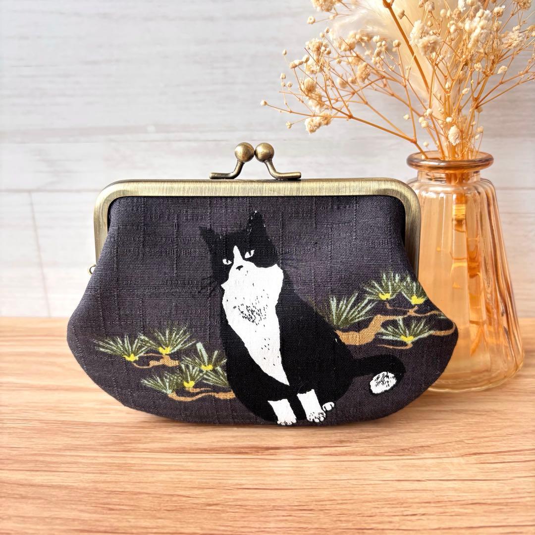 ちか太郎　親子がま口まミニ財布３点　ハンドメイド