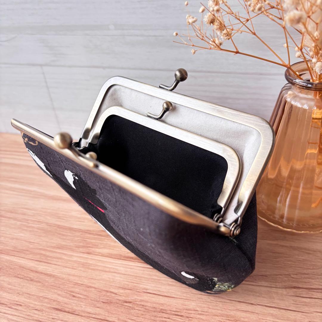 ちか太郎　親子がま口まミニ財布３点　ハンドメイド