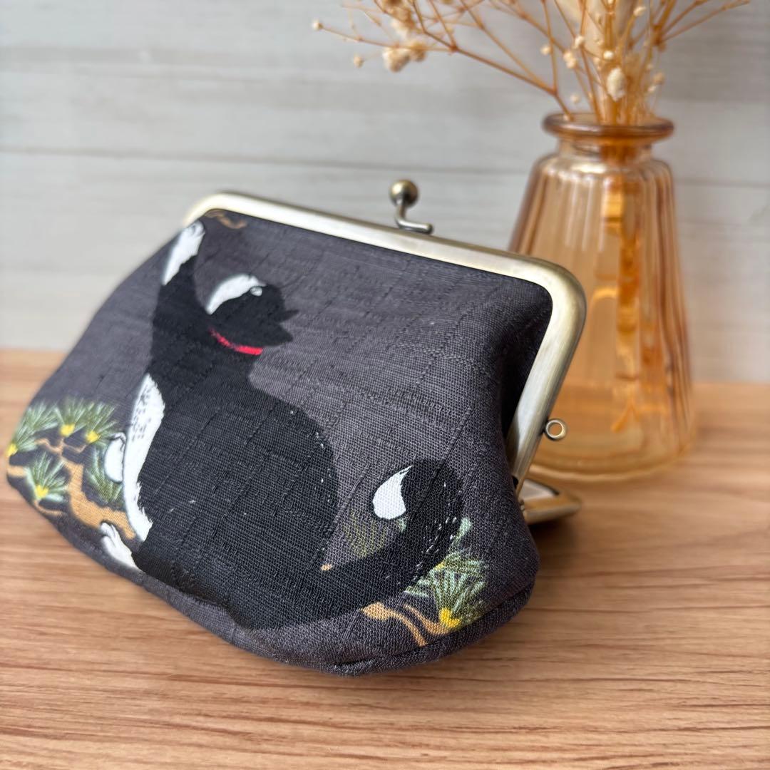 ちか太郎　親子がま口まミニ財布３点　ハンドメイド