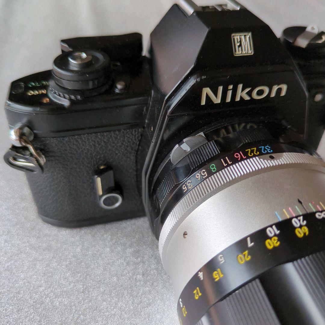 Nikon EMフィルムカメラ2台 レンズ 135mm 43-86mm