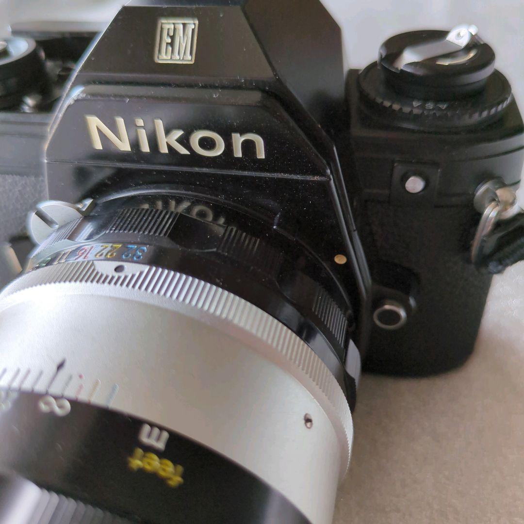 Nikon EMフィルムカメラ2台 レンズ 135mm 43-86mm