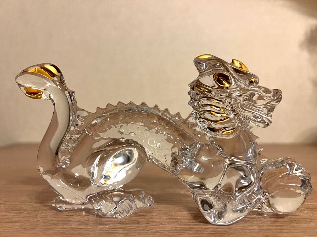 Baccarat バカラ　干支 ドラゴン　ゴールド　金彩　龍　未使用美品