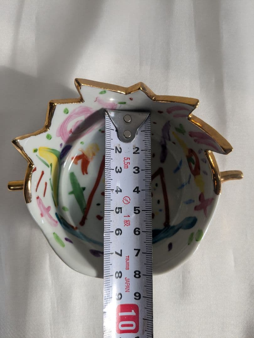 川口淳 色絵金彩 カップ 2客セット