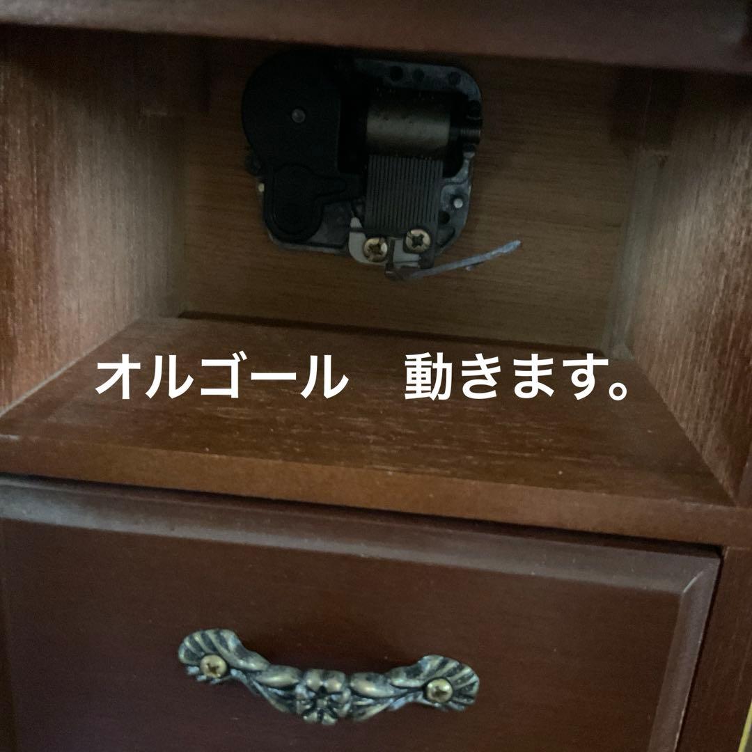 オルゴール　ジュエリーボックス　木箱　木製　大型　アクセサリーBOX 小物入れ