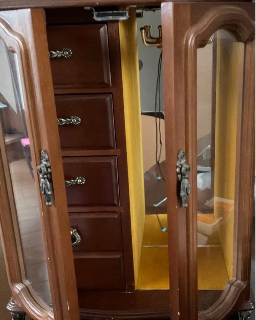 オルゴール　ジュエリーボックス　木箱　木製　大型　アクセサリーBOX 小物入れ