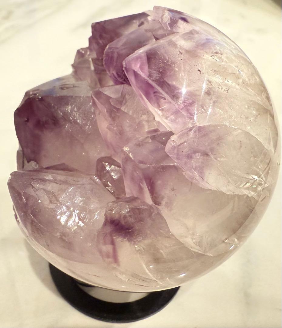 ウルグアイ産 アメジスト スフィア 笑い口 ファントム デンドリティック 天然石