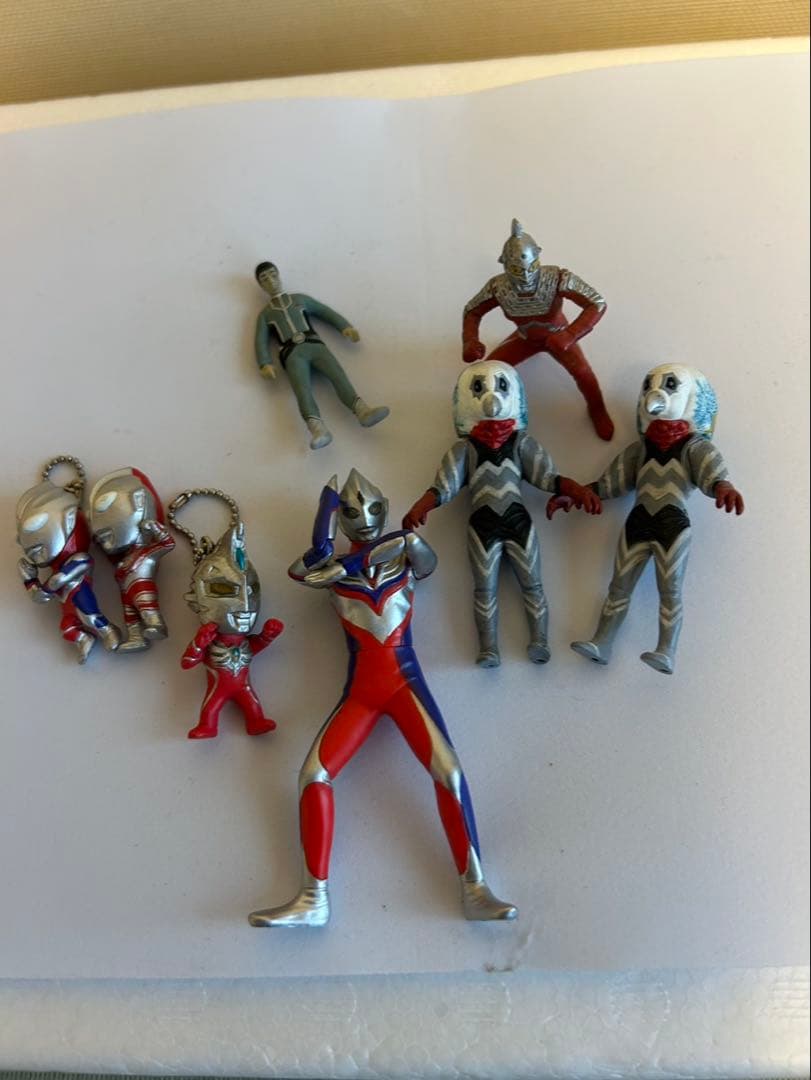 ウルトラマン　フィギュア コロビーズ ソフビ人形 ストラップ　家にあったセット