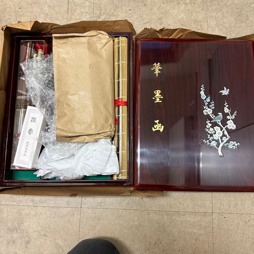 すずり 書道セット 龍 骨董品