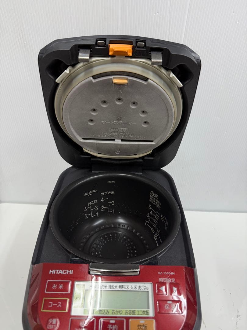 HITACHI 圧力＆スチームIH炊飯器 RZ-TS104M（ルビーレッド）