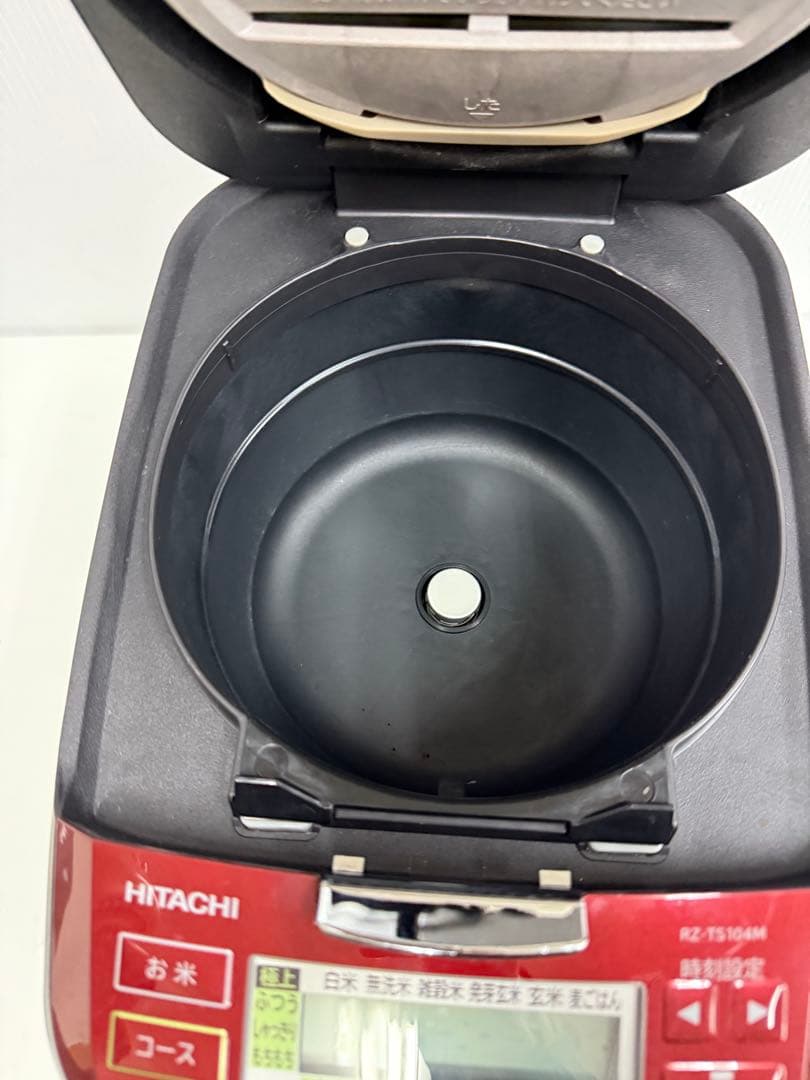 HITACHI 圧力＆スチームIH炊飯器 RZ-TS104M（ルビーレッド）