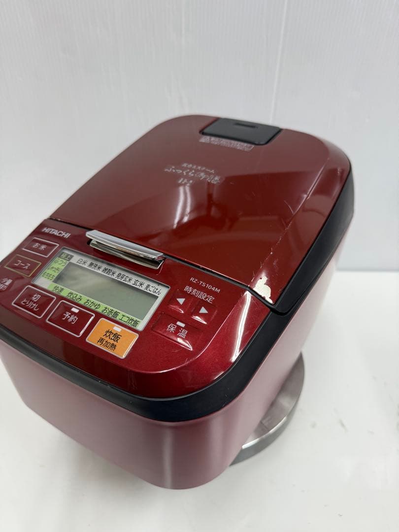 HITACHI 圧力＆スチームIH炊飯器 RZ-TS104M（ルビーレッド）