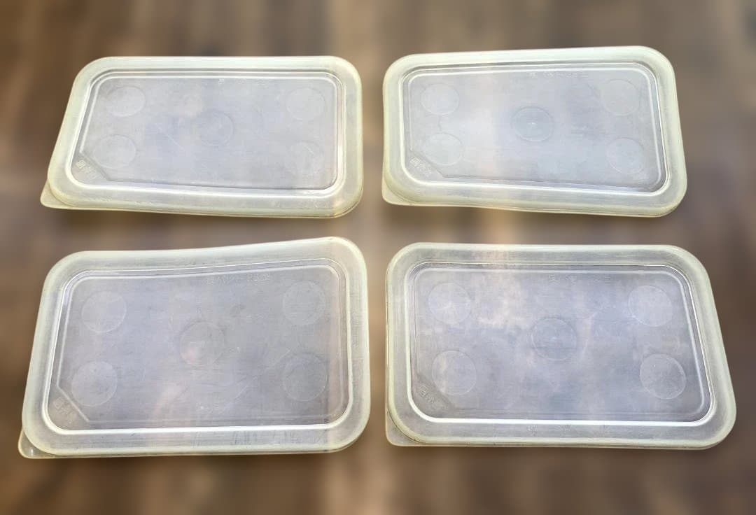 本間冬治工業 弁慶 18-8ステンレス製 深型長バット 28型 蓋付き 4点