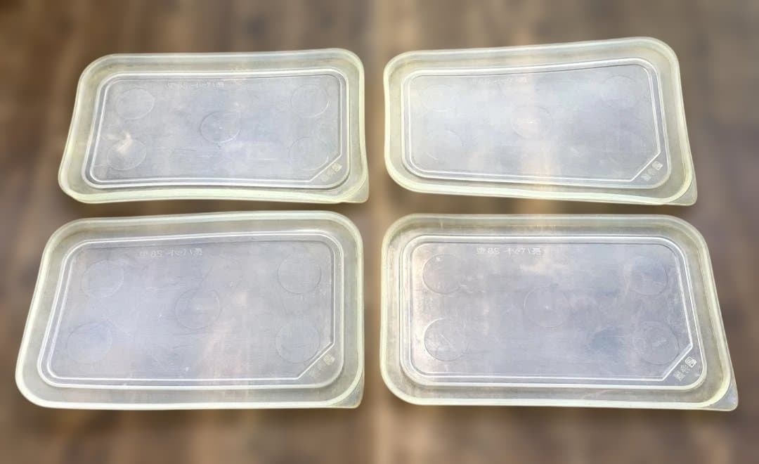 本間冬治工業 弁慶 18-8ステンレス製 深型長バット 28型 蓋付き 4点