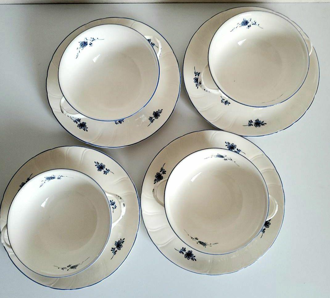 ノリタケ　クラフトーン　スープカップ&ソーサー　4点セット