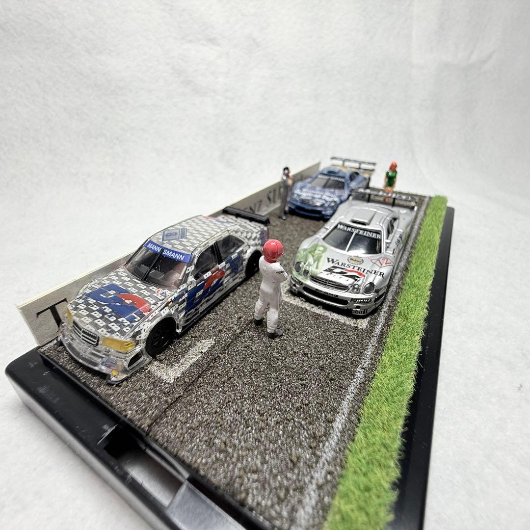 【極上の臨場感】1/87 HO サーキット カーレース ジオラマ メルセデス
