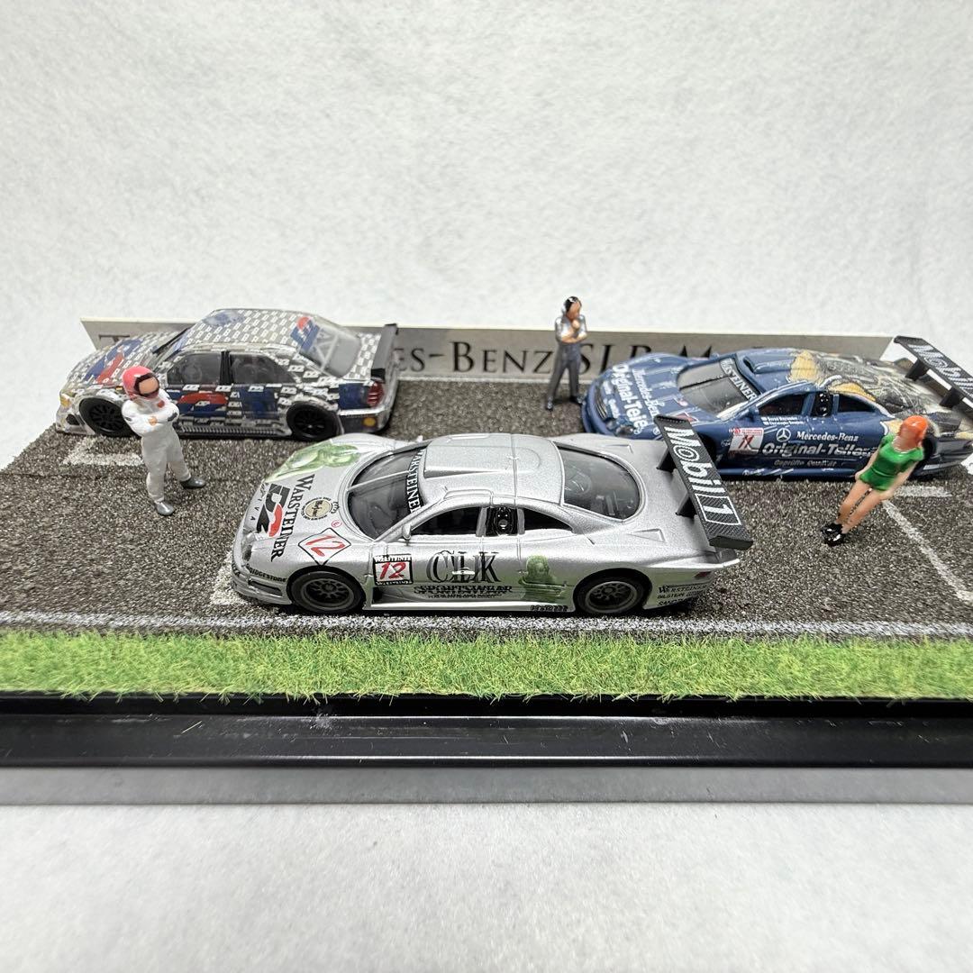 【極上の臨場感】1/87 HO サーキット カーレース ジオラマ メルセデス