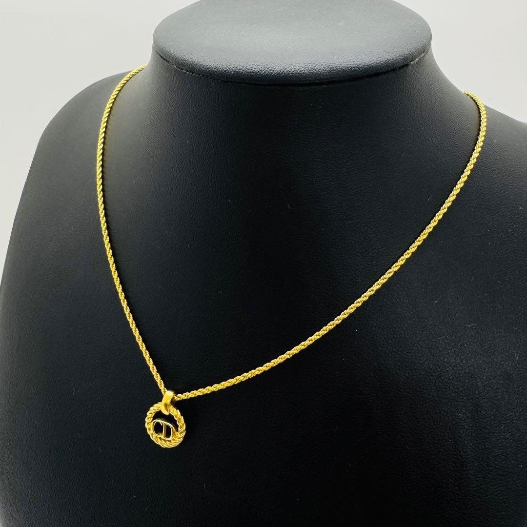 ✨Dior✨ディオール✨CD✨ロープデザイン✨ロゴ✨ゴールド✨ネックレス✨