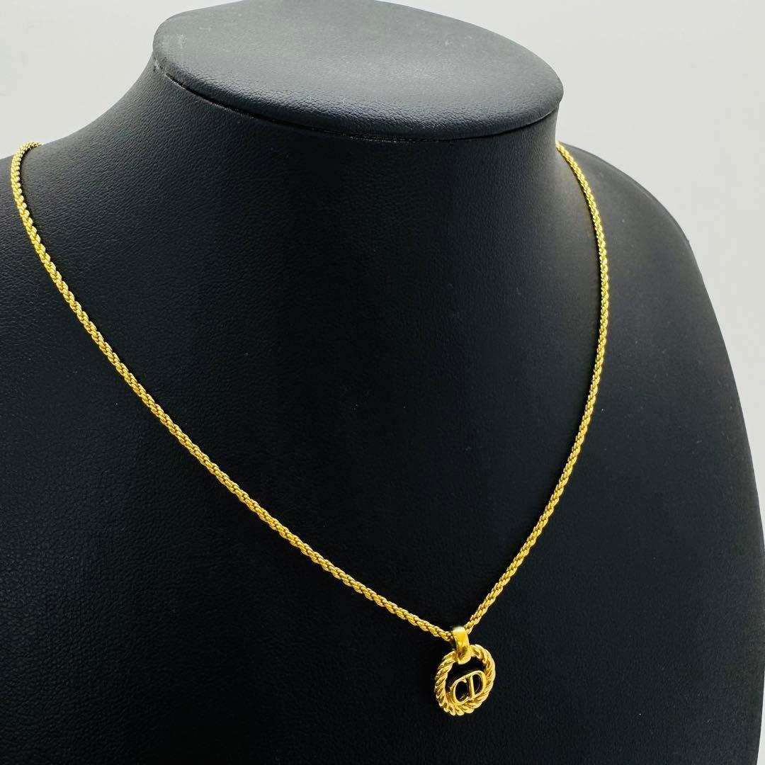 ✨Dior✨ディオール✨CD✨ロープデザイン✨ロゴ✨ゴールド✨ネックレス✨