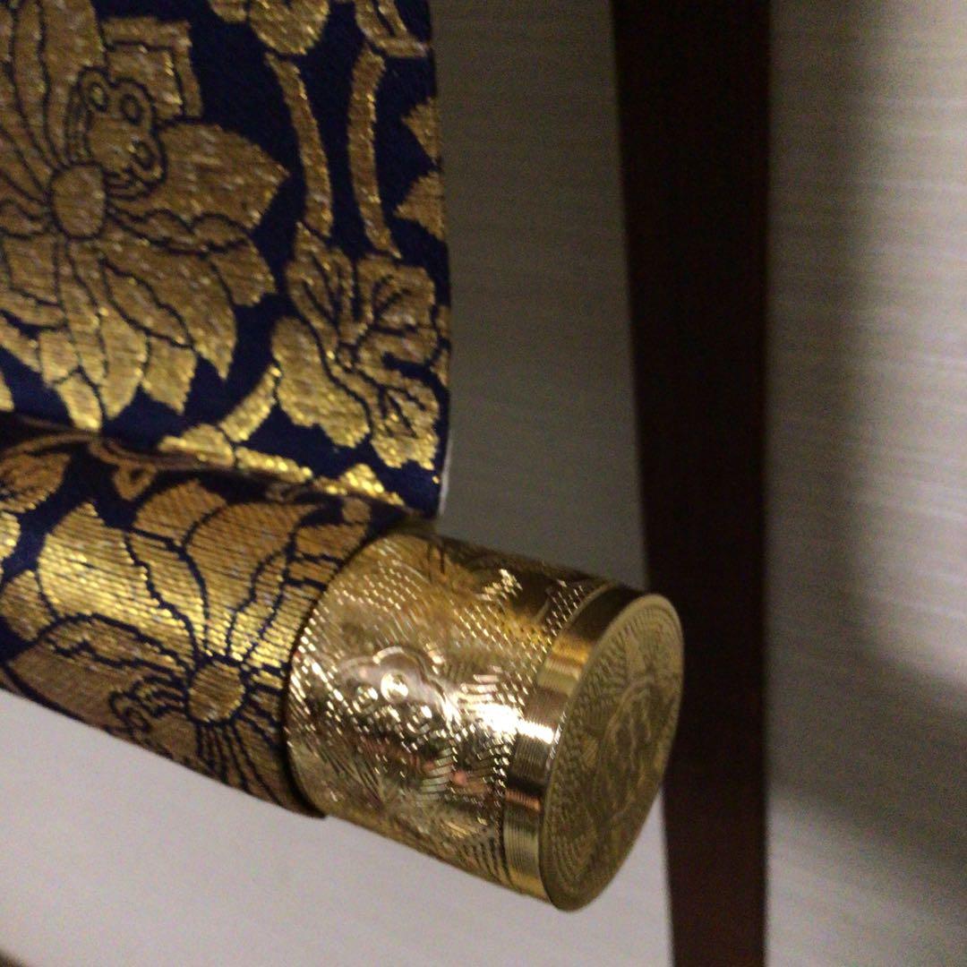 No5489 掛軸　在印　松涛漌画　白衣観音像　絹本　共箱　仏教美術　送料無料