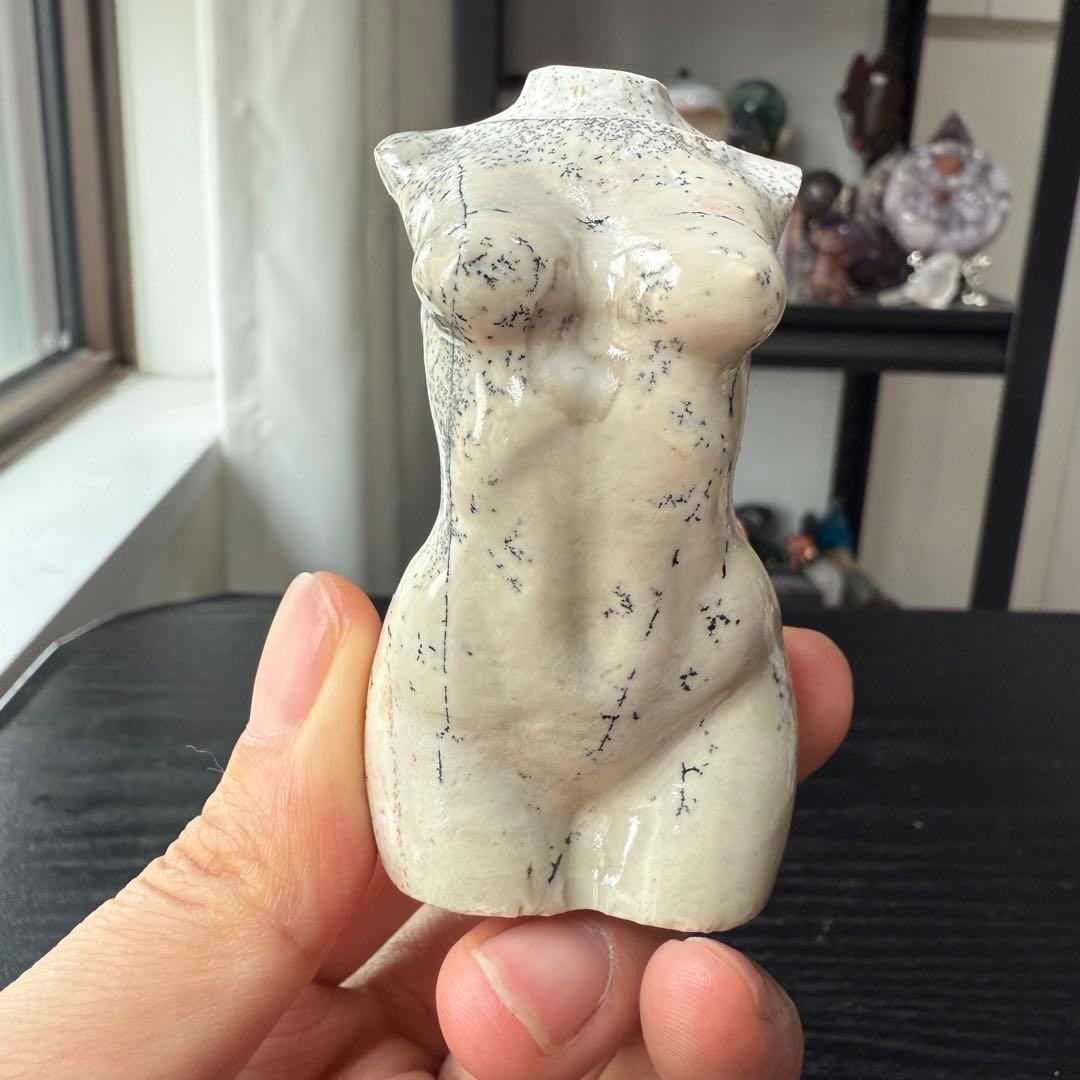 天然石国画石のモデル　置物　彫物NO.083005