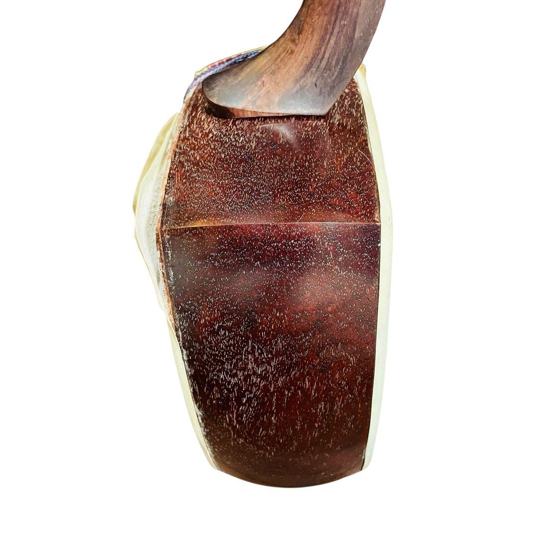 三味線 紅木 細棹 ハードケース付 本体美品　和楽器