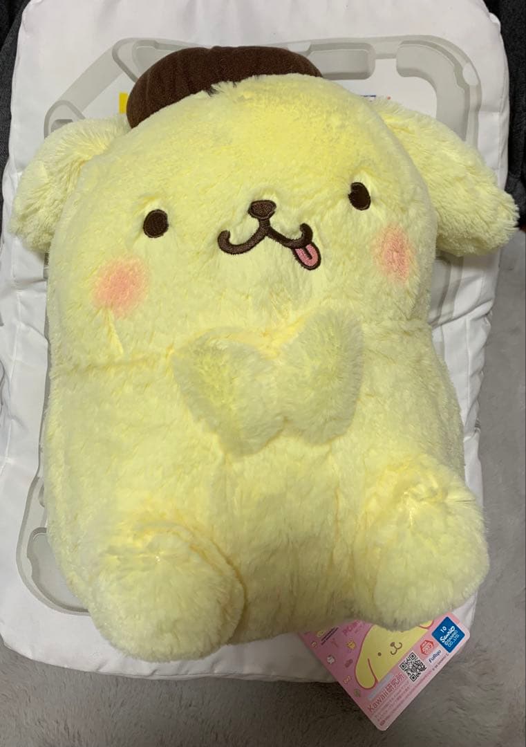ポムポムプリン　まるまるおすわり超BIG ぬいぐるみ　全２種セット