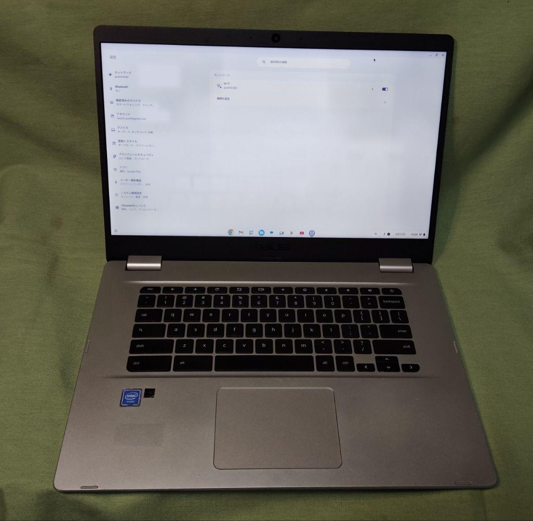 15インチ大画面 ASUS Chromebook C523NA SSD64G