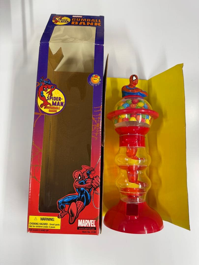 【希少】スパイダーマン ガムボールバンク マーベル（貯金箱？）