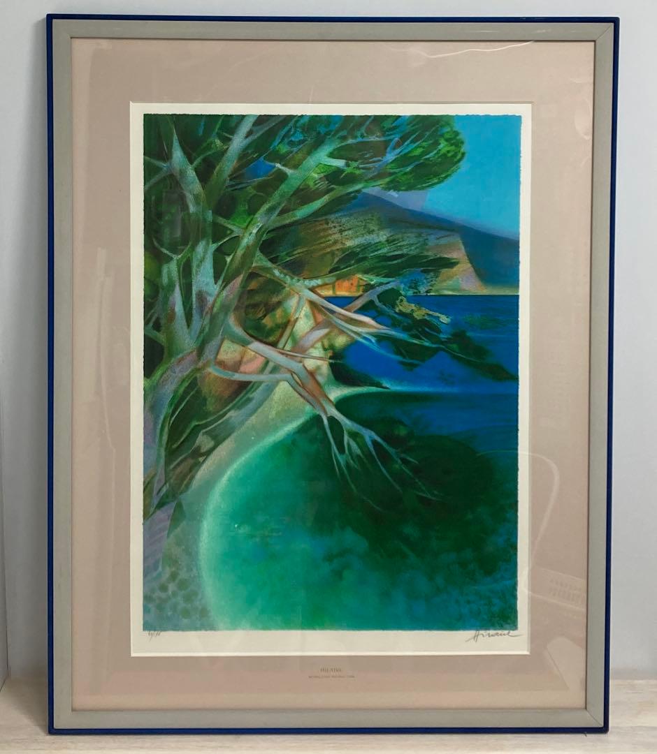 カミーユ・イレール　リトグラフ「コートダジュールの海」