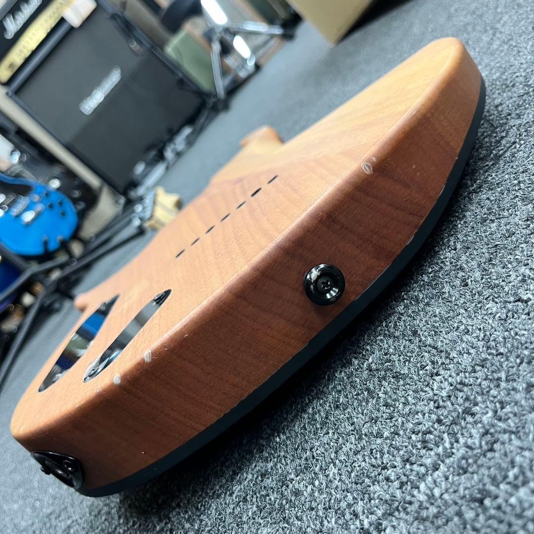 【11762】Alljita 7弦ギター ブルー ファンフレット