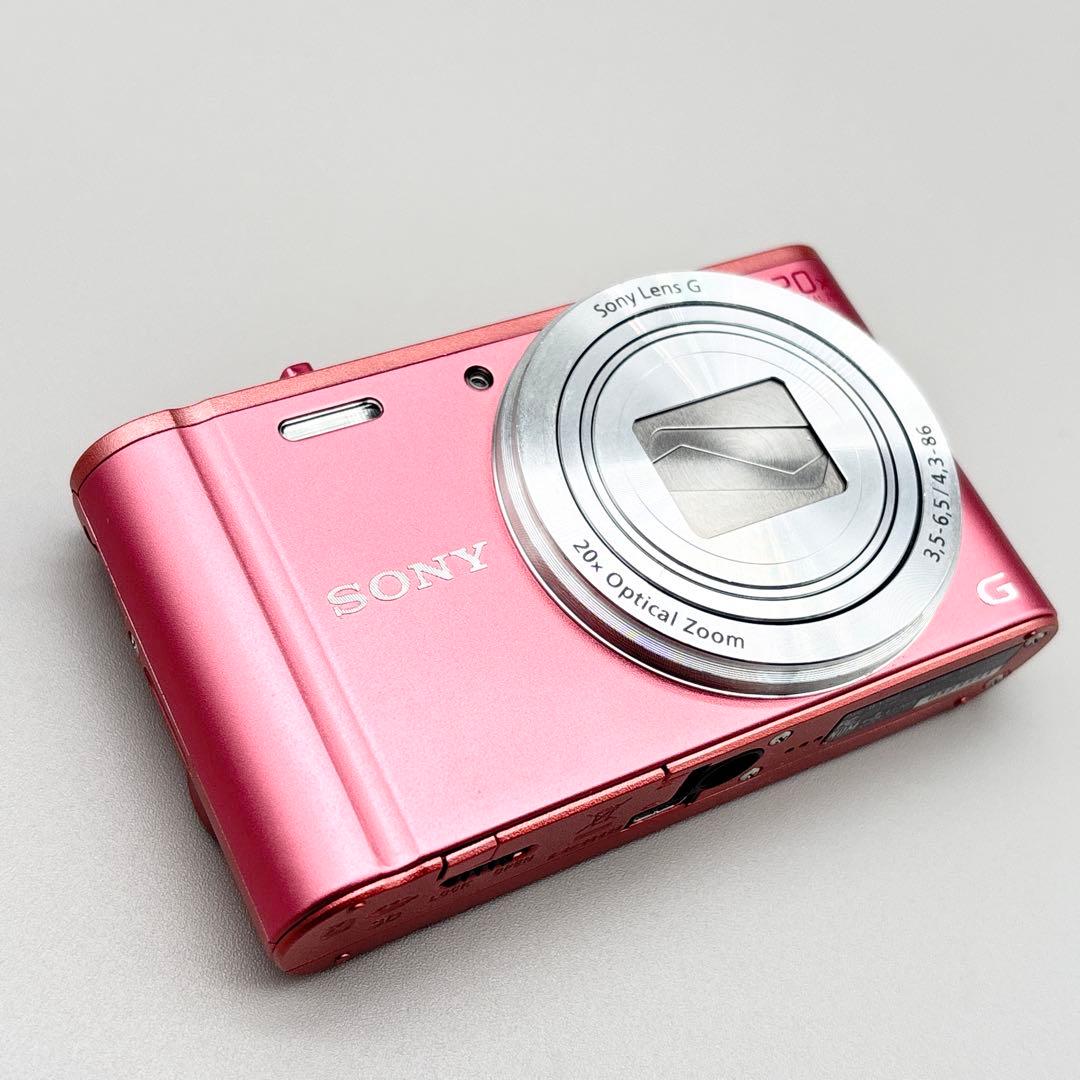 【動作品・Wi-Fi】サイバーショット DSC-WX350 コンデジ ピンク
