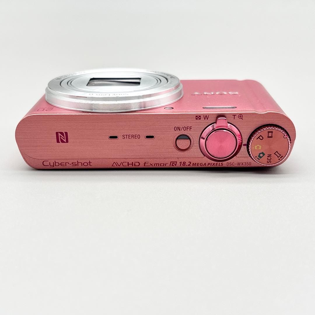 【動作品・Wi-Fi】サイバーショット DSC-WX350 コンデジ ピンク