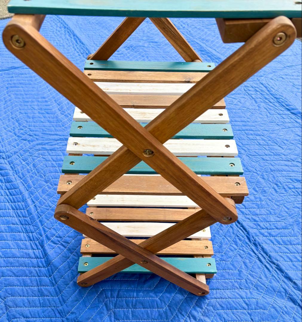 【美品】BAYFLOW 3段ラック 折りたたみ キャンプ 木製 西海岸デザイン