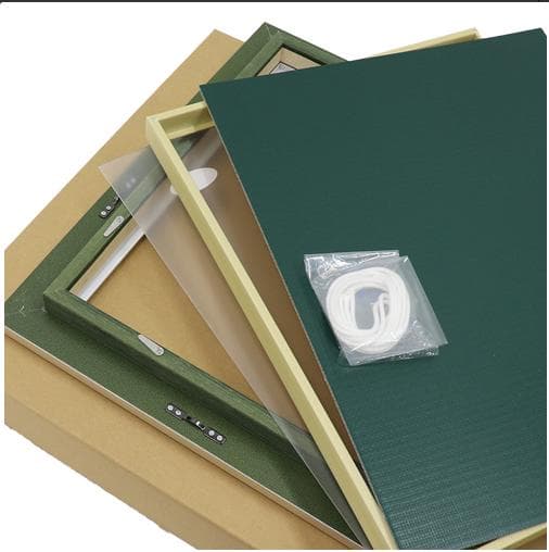 アクリル画　原画　「桜と富士01」額縁付き　SMサイズ　風景画