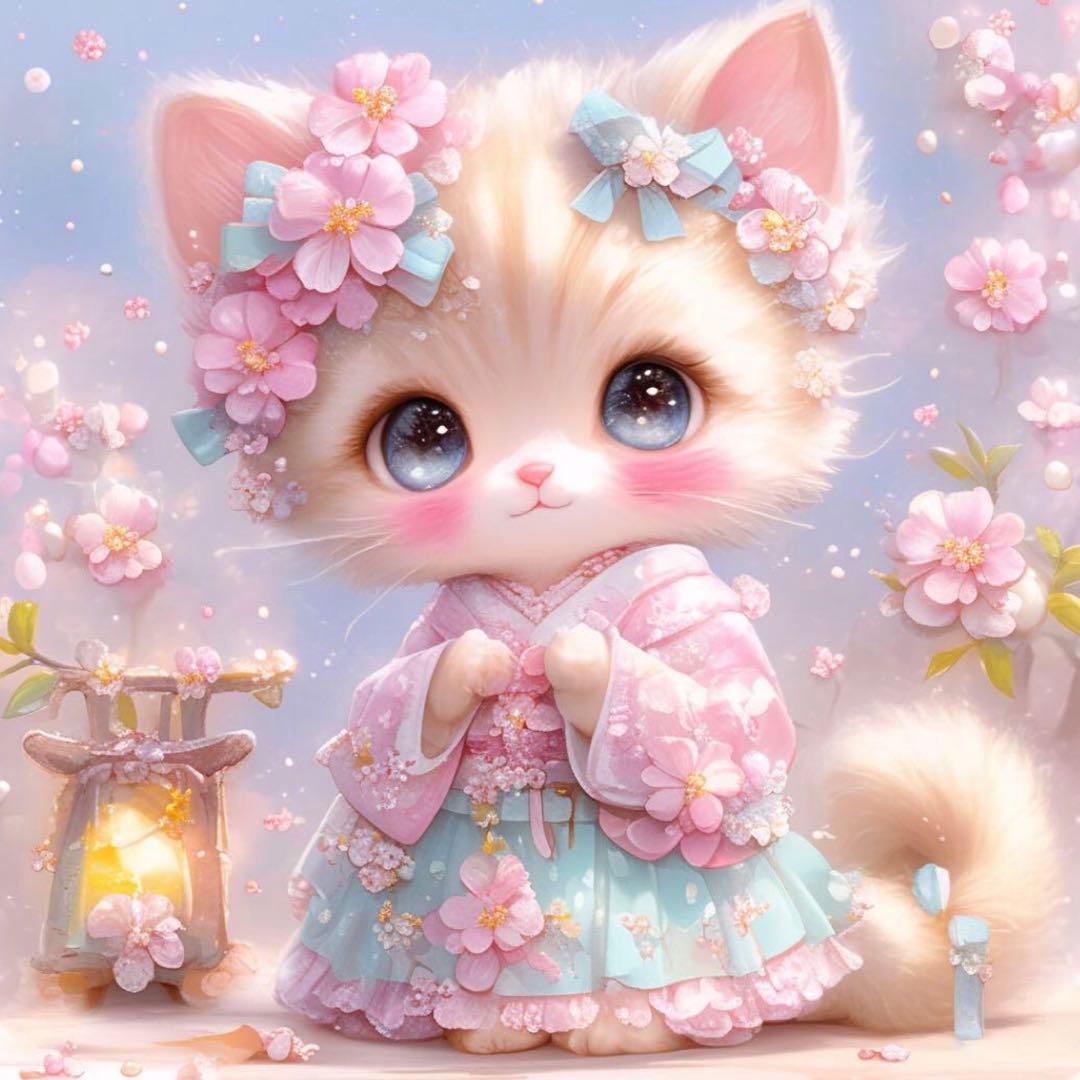 猫ちゃんパネル生地ハンドメイド★ｋ☆ｋ。。。★★