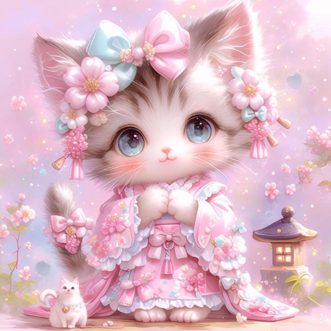 猫ちゃんパネル生地ハンドメイド★ｋ☆ｋ。。。★★