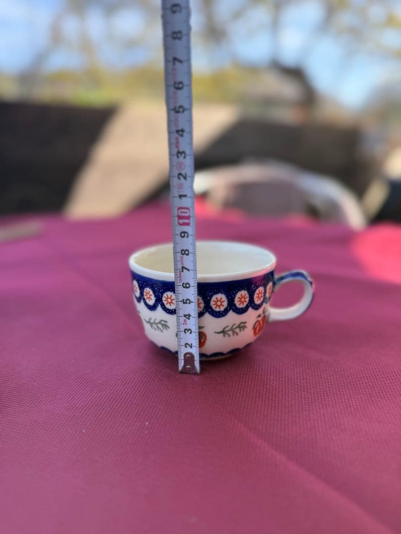 ハンドメイド ポーランド食器 ティーポット＆カップ A-7