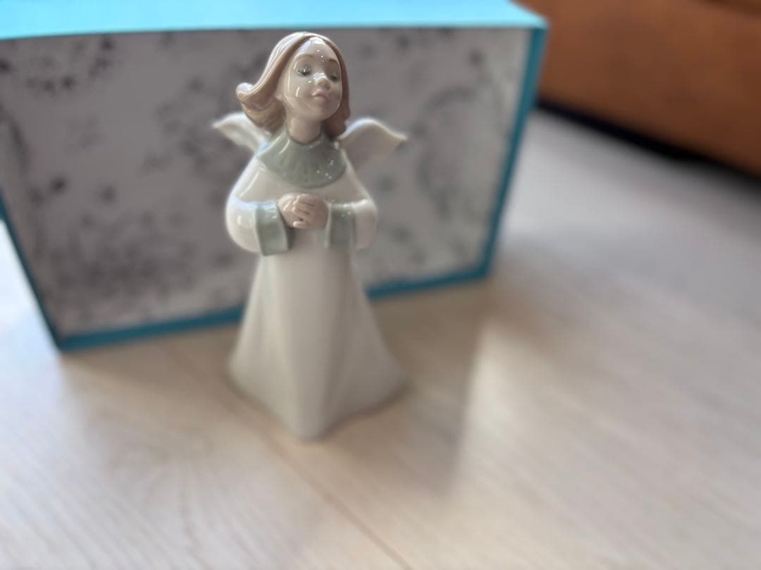 リヤドロ置物 天使 新品 人形 置物 LLADOR おしゃれ陶器製アンティーク