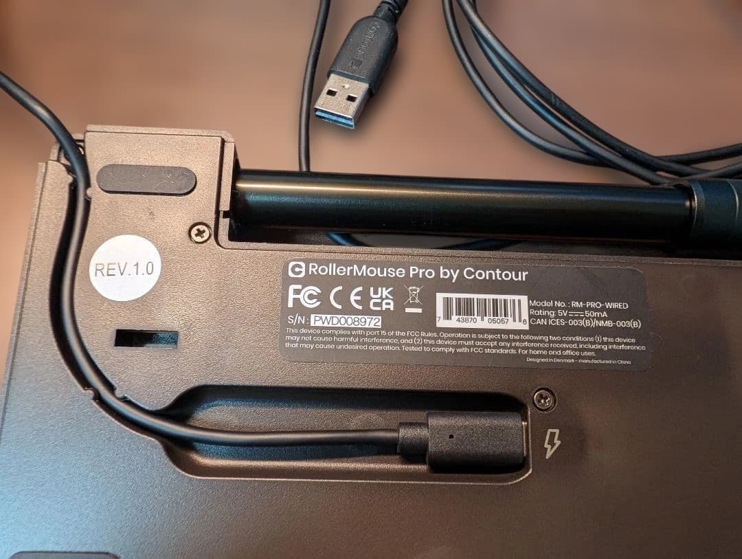 RollerMouse Pro Wired Slim USB有線接続