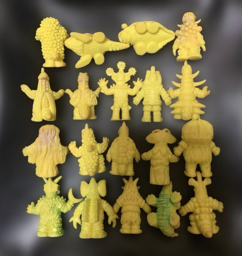 ウルトラ怪獣消しゴム　黄色スプレー　20体　ポピー　当時物　希少　昭和レトロ